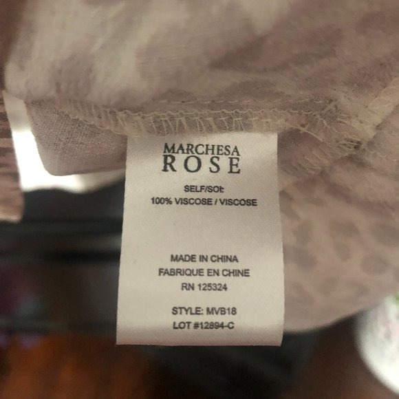 Marchesa Rose Tassel Tie Ruffle Blouse - Picture 5 of 5